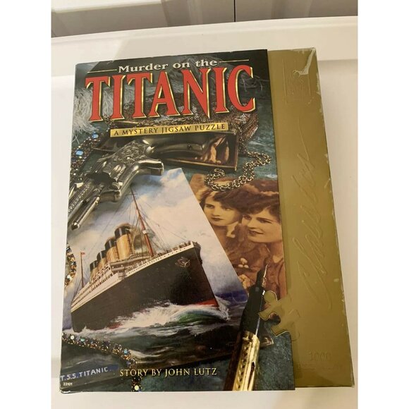 New Murder On The TITANIC Mystery Jigsaw Puzzle, 1000 Piece 23" x 29" - Picture 1 of 8